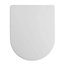 Euroshowers Top Fix White Middle D Soft Close Quick Release Toilet Seat 360x445mm