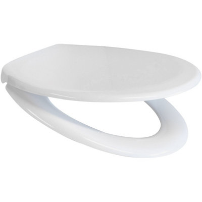 Euroshowers Top Fix White Oval Soft Close Quick Release Toilet Seat 375x445mm Price Comparisons | Compare The Build