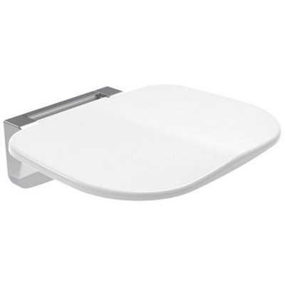 Euroshowers White Foldable Wall Mounted Shower Seat