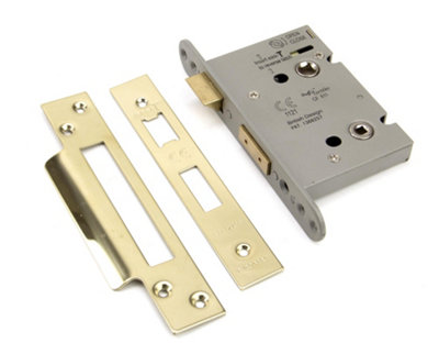 Eurospec PVD Bathroom Lock 76mm (BAS5030PVD)