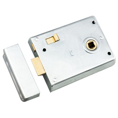 Eurospec Satin Chrome Traditional Rim Latch (RLE8043SC)