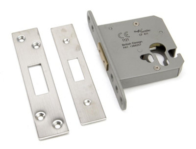 Eurospec Satin Stainless Steel Euro Profile Deadlock 76mm (EDS5030SSS)