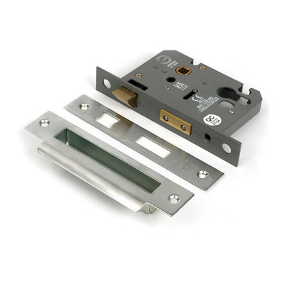 Eurospec Satin Stainless Steel Euro Profile Sashlock 76mm 