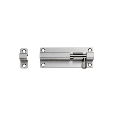 Eurospec Satin Stainless Steel Straight Barrel Bolt (BBT1100SSS)