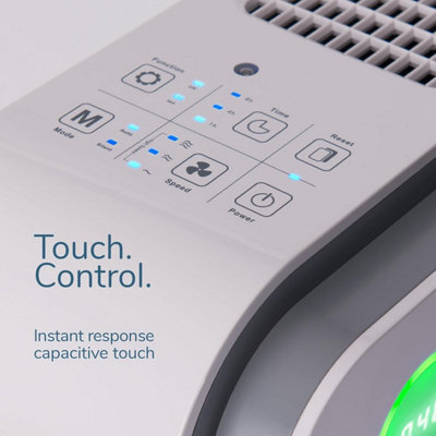 EVA Alto nine Air Purifier, Ultra Silent 18dB, True HEPA, Active
