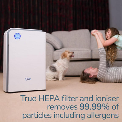 EVA Alto nine Air Purifier, Ultra Silent 18dB, True HEPA, Active