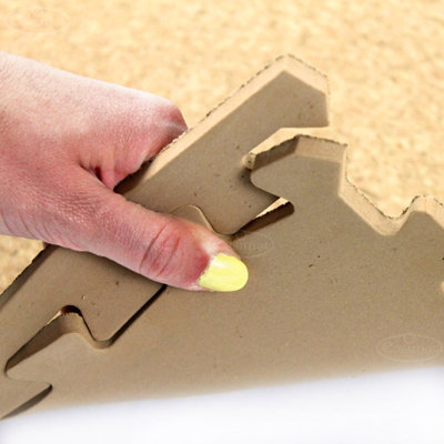 EVA Cork Floor Tiles Soft Mats with Foam Base Protective Flooring - 8
