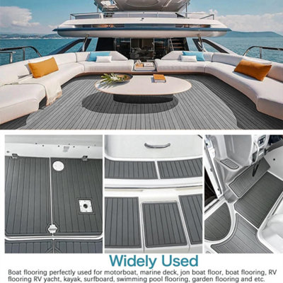Marine Foam Decking Sheet: Non Slip Floor Mats For Boats, Synthetic Teak EVA Foam Flooring, 6mm Self Adhesive Yacht Decking Carpet For Marine Use From Ninety, $110.76 - Foto 13