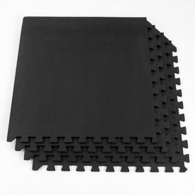 EVA Industrial Grey Mats Interlocking for Garage Gym Firm Foam Tiles - 4