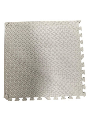 EVA Interlocking Floor Mats Set of 54 Grey