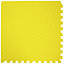 EVA Interlocking Gym/Yoga Mats in Yellow Anti-Fatigue Soft Foam Exercise Play Floor Tiles