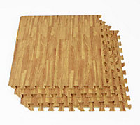 EVA Wood Effect Soft Foam Floor Mats/Tiles Home Flooring