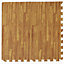 EVA Wood Effect Soft Foam Floor Mats/Tiles Home Flooring