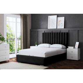 Evangeline Upholstered Panel Bed - 5 Colours Available