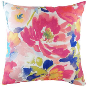 Evans Lichfield Aquarelle Abstract Feather Filled Cushion