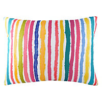 Evans Lichfield Aquarelle Stripe Abstract Polyester Filled Cushion