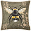 Evans Lichfield Avebury Bee Piped Feather Filled Cushion