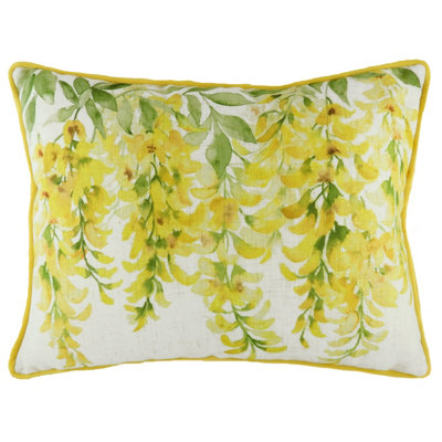 Evans Lichfield Blossoms Floral Rectangular Printed Feather Filled Cushion