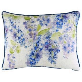 Evans Lichfield Blossoms Floral Rectangular Printed Feather Filled Cushion
