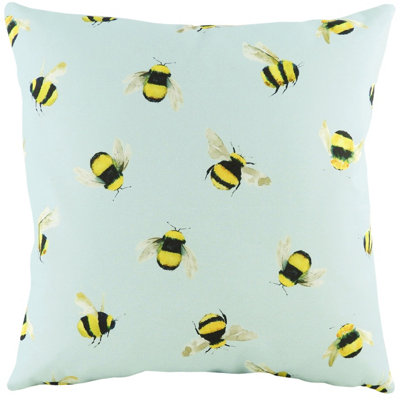 Evans Lichfield Busy Bee Hand-Painted Printed Polyester Filled Cushion