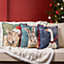 Evans Lichfield Christmas Goose Piped Cushion Cover