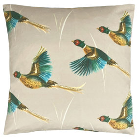 Evans Lichfield Country Flying Pheasants Polyester Filled Cushion