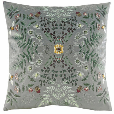 Evans Lichfield Eden Mirror Floral Polyester Filled Cushion