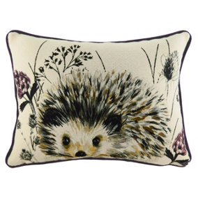 Evans Lichfield Elwood Hedgehog Piped Feather Filled Cushion