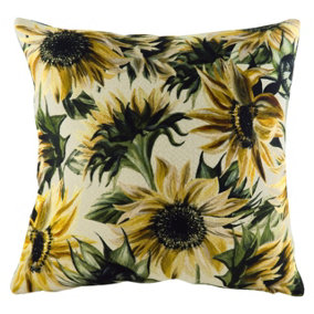 Evans Lichfield Elwood Sunflower Piped Cushion Cover
