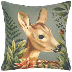 Evans Lichfield Forest Fawn Printed Cushion Cover