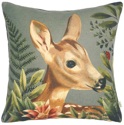 Evans Lichfield Forest Fawn Printed Feather Filled Cushion