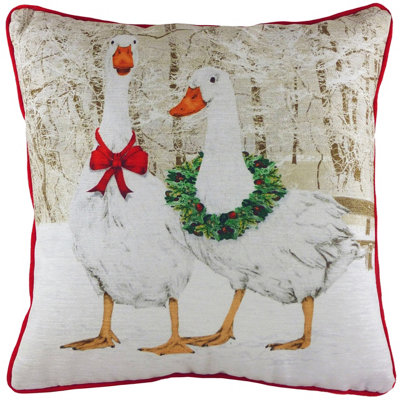 Evans Lichfield Goosie Velvet Chenille Polyester Filled Cushion