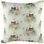 Evans Lichfield Hedgerow Mice Repeat Printed Cushion Cover