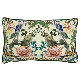 Evans Lichfield Heritage Birds Piped Cushion Cover