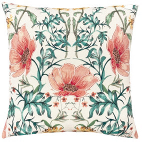 Evans Lichfield Heritage Peony Floral Polyester Filled Cushion