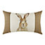 Evans Lichfield Hessian Hare Rectangular Polyester Filled Cushion