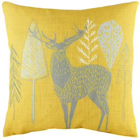 Evans Lichfield Hulder Stag Printed Cushion Cover