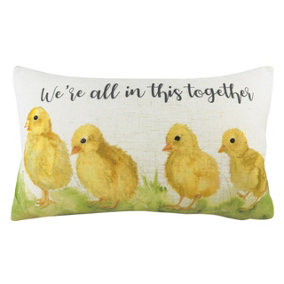 Evans Lichfield In This Together Jacquard Printed Cushion Cover