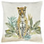 Evans Lichfield Kenya Leopard Velvet Polyester Filled Cushion