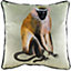 Evans Lichfield Kibale Jungle Monkey Velvet Polyester Filled Cushion