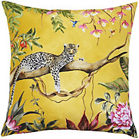 Evans Lichfield Leopard Floral Outdoor Cushion Cover