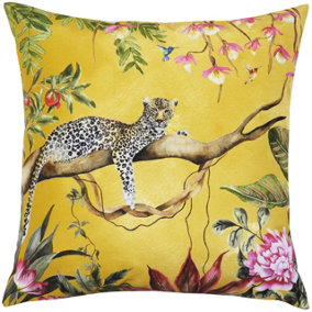 Evans Lichfield Leopard Floral Outdoor Cushion Cover