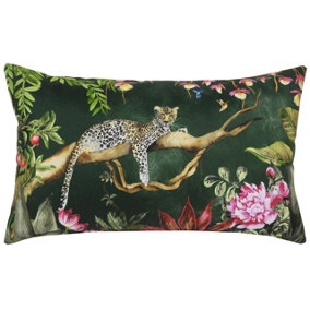 Evans Lichfield Leopard Floral Rectangular Outdoor Cushion Cover