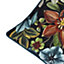 Evans Lichfield Midnight Garden Floral Rectangular Piped Feather Filled Cushion