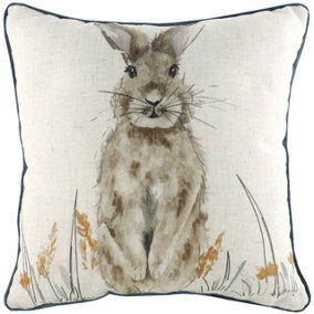 Evans Lichfield Oakwood Hare Polyester Filled Cushion