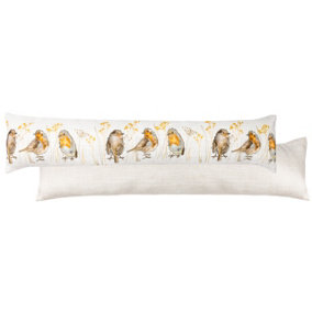 Evans Lichfield Oakwood Robin Watercolour Printed Draught Excluder