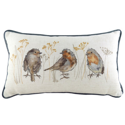 Evans Lichfield Oakwood Robins Rectangular Polyester Filled Cushion