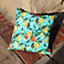 Evans Lichfield Orange Blossom Printed UV & Water Resistant Outdoor Polyester Filled Cushion