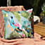 Evans Lichfield Peacock Printed UV & Water Resistant Outdoor Polyester Filled Cushion