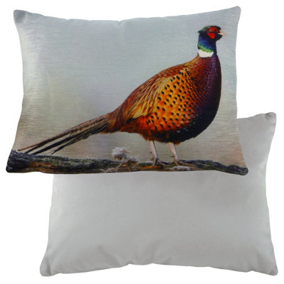 Evans Lichfield Pheasant Velvet Pheasant Cushion Cover